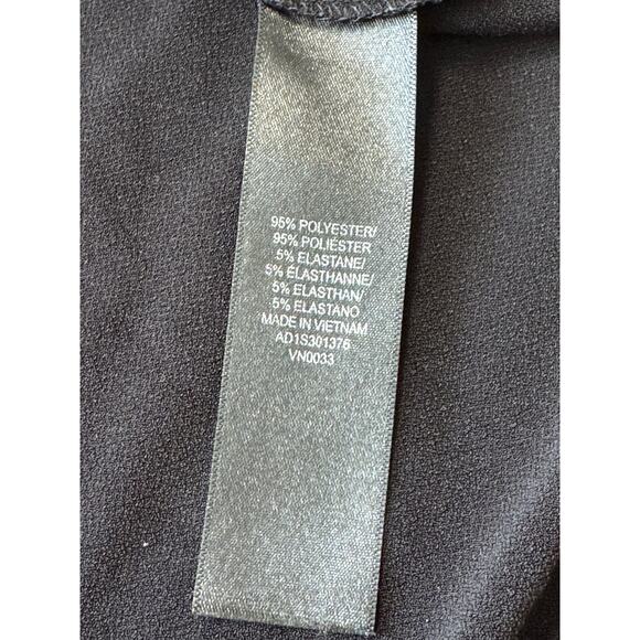 ADRIANNA PAPELL Blouse/Top, button up; long sleeve, stretchy Black, size L - Picture 6 of 9